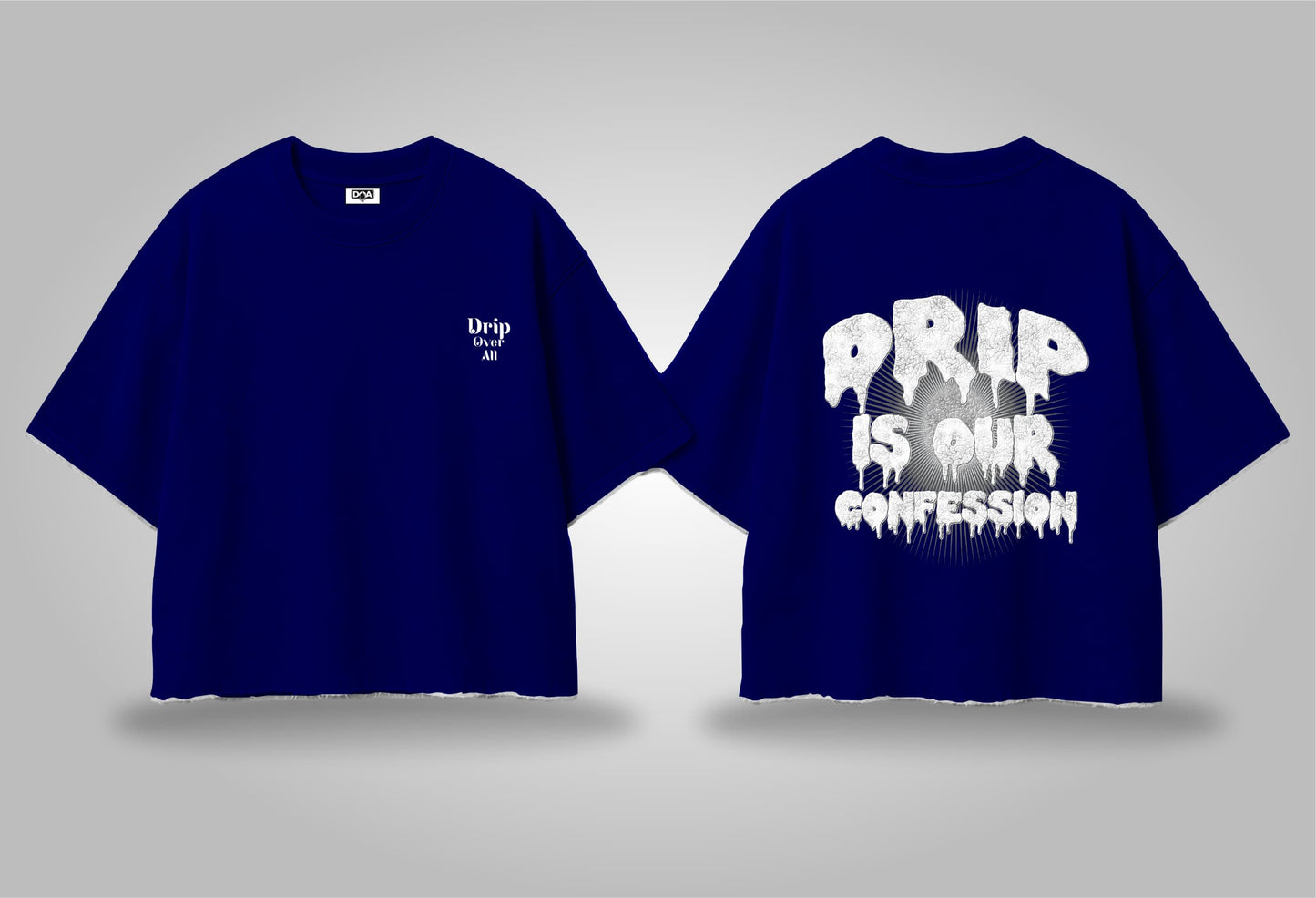 Faith in Drip – Oversized Graphic Tee