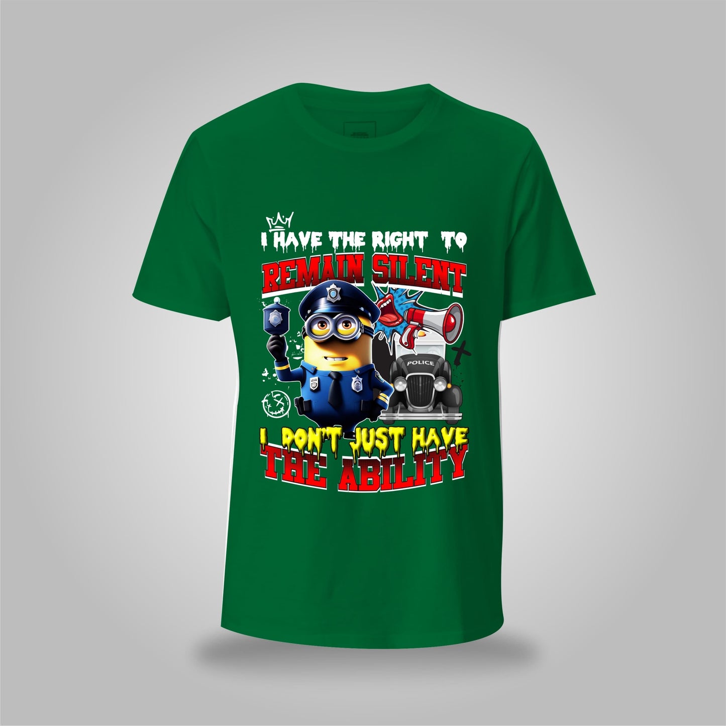 Right to Remain Silent Graphic Tee – DOA Cartoon Edition