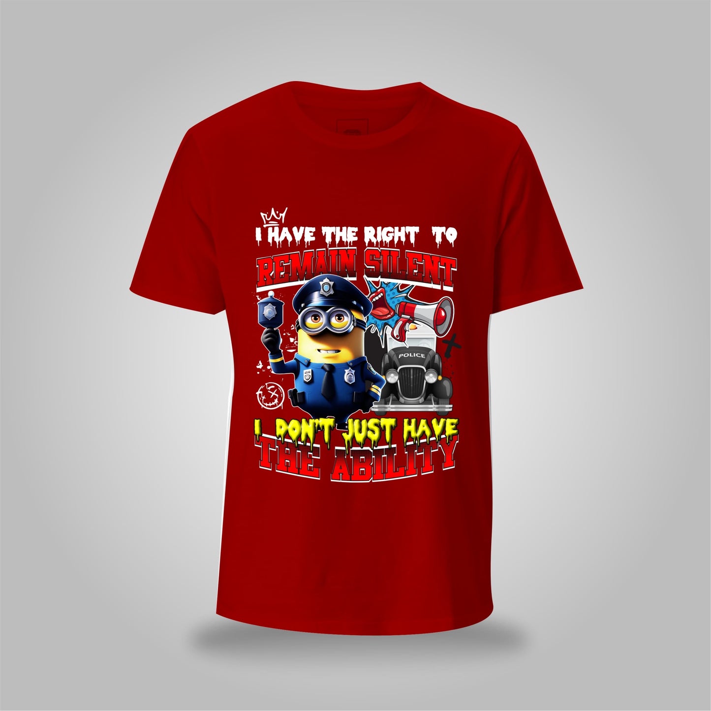 Right to Remain Silent Graphic Tee – DOA Cartoon Edition