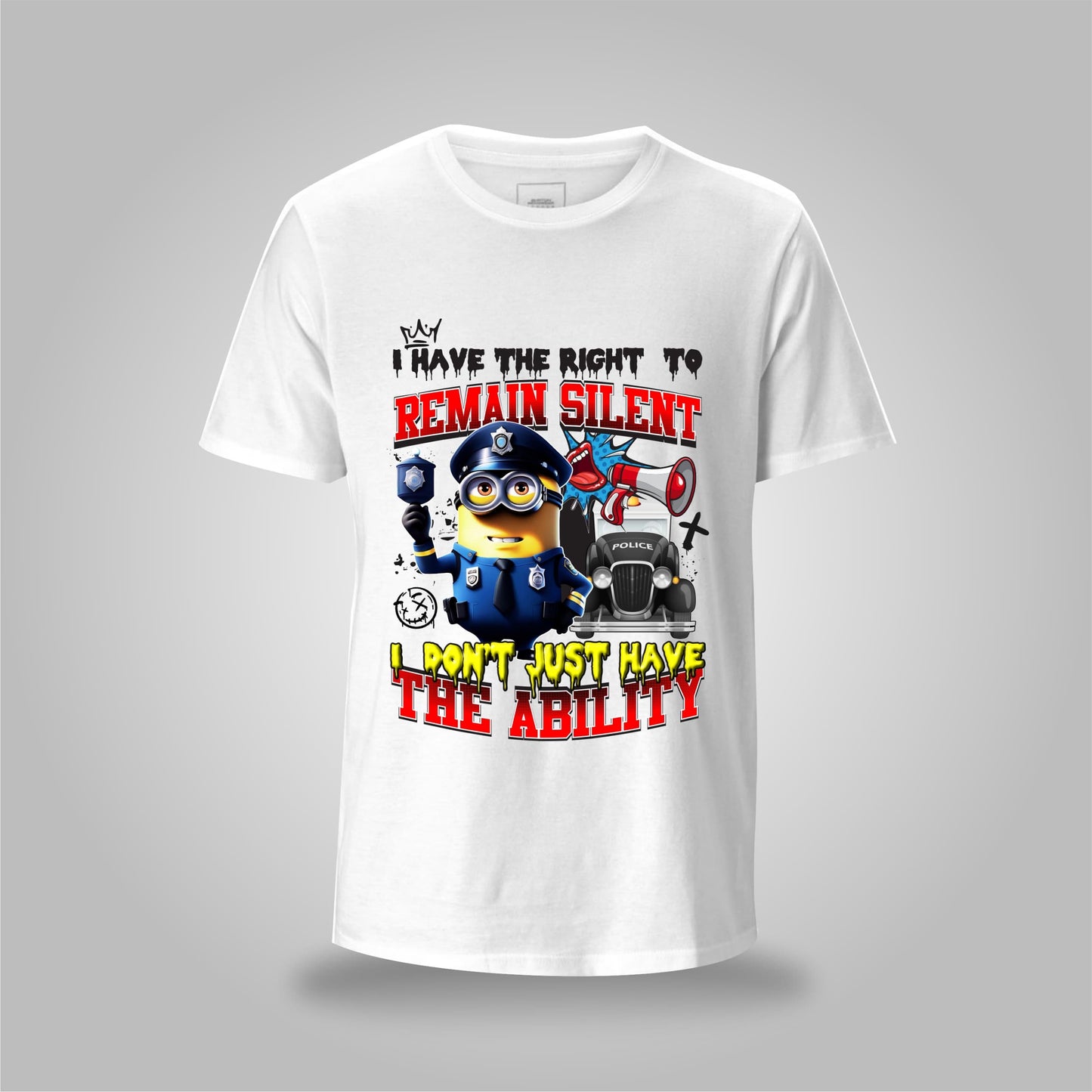 Right to Remain Silent Graphic Tee – DOA Cartoon Edition
