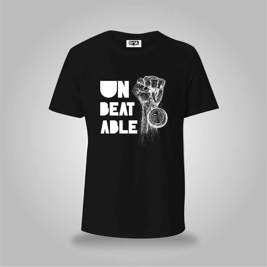 Unbeatable Victory Fist T-Shirt – Motivational Graphic Tee