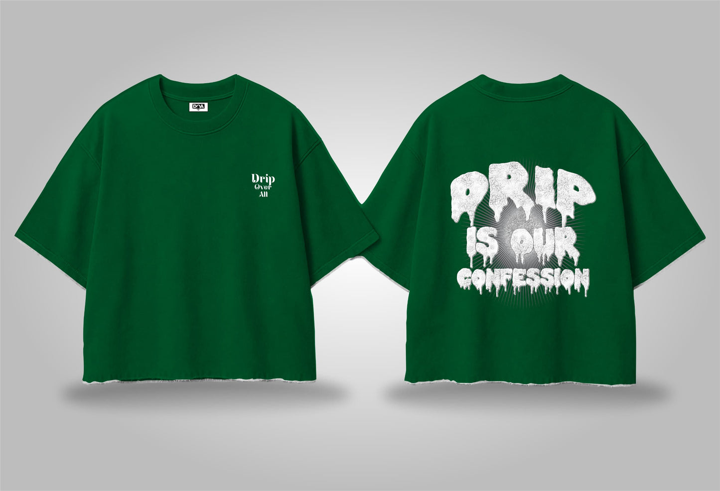 Faith in Drip – Oversized Graphic Tee