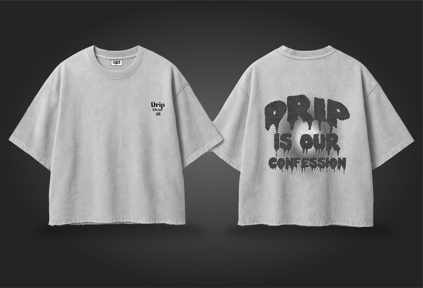 Faith in Drip – Oversized Graphic Tee