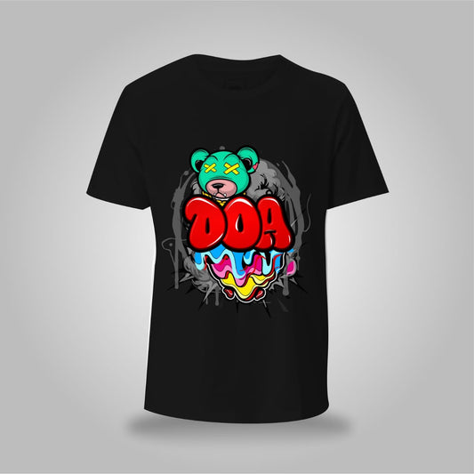 "DOA Teddy Drip" T-shirt – Colorful and Bold