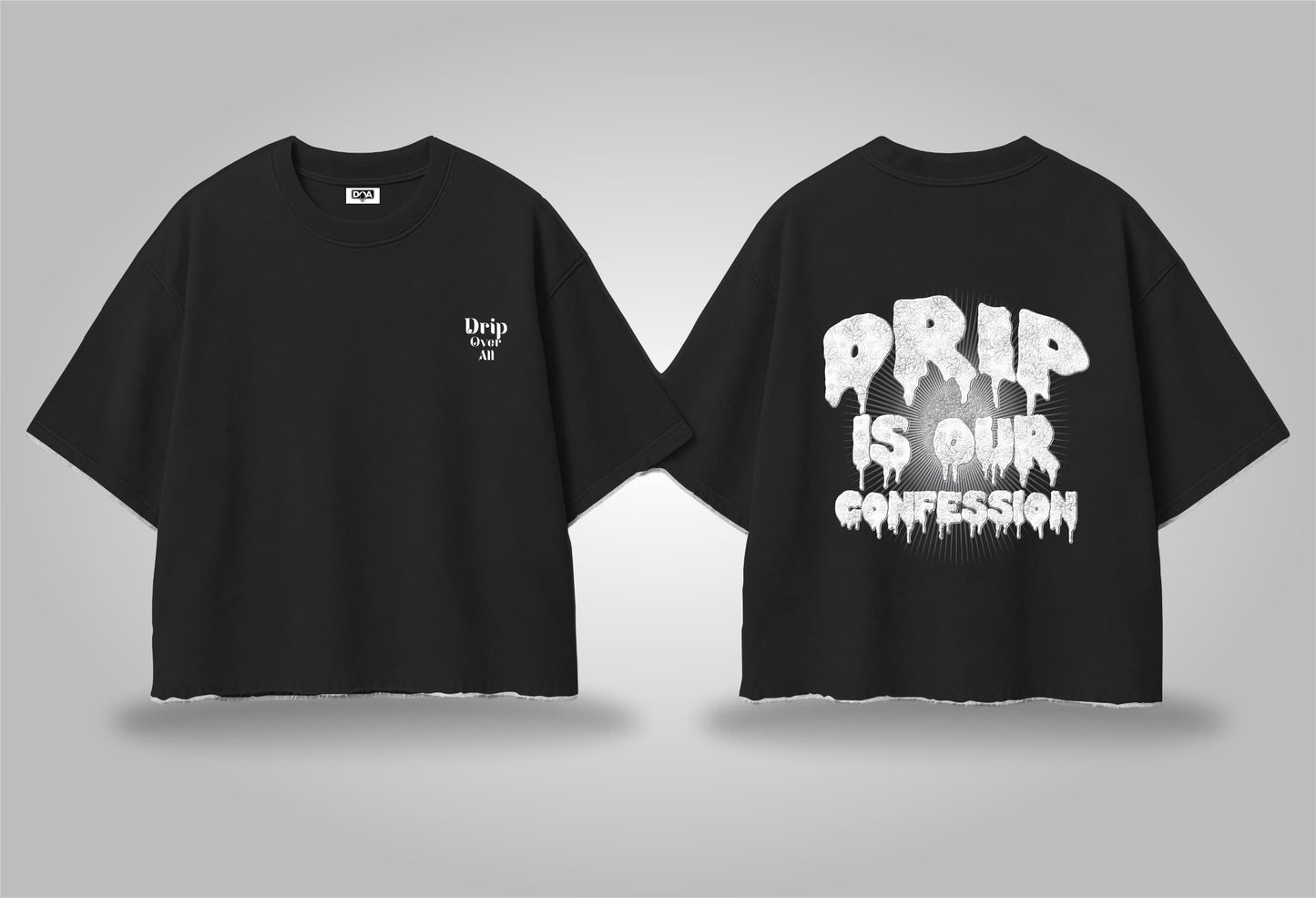 Faith in Drip – Oversized Graphic Tee