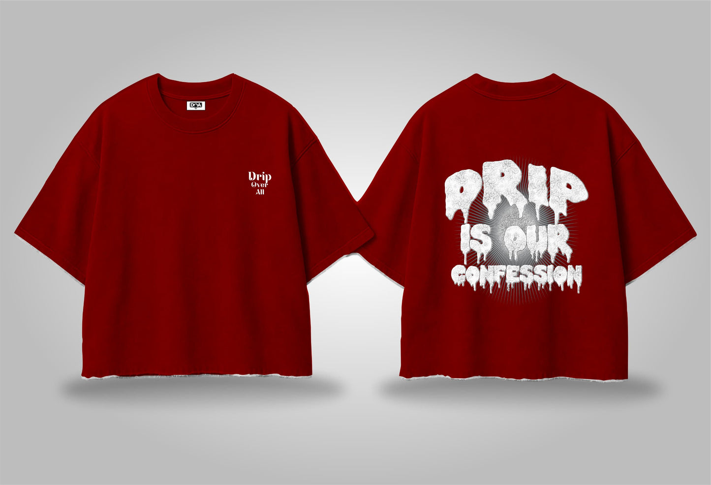Faith in Drip – Oversized Graphic Tee