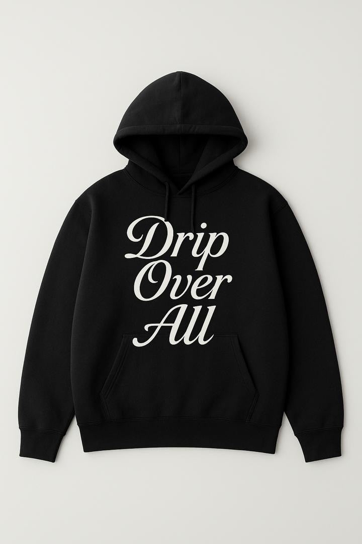 Drip Over All Bold Script Hoodie