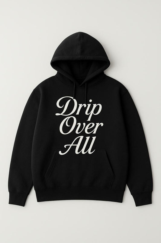 Drip Over All Bold Script Hoodie