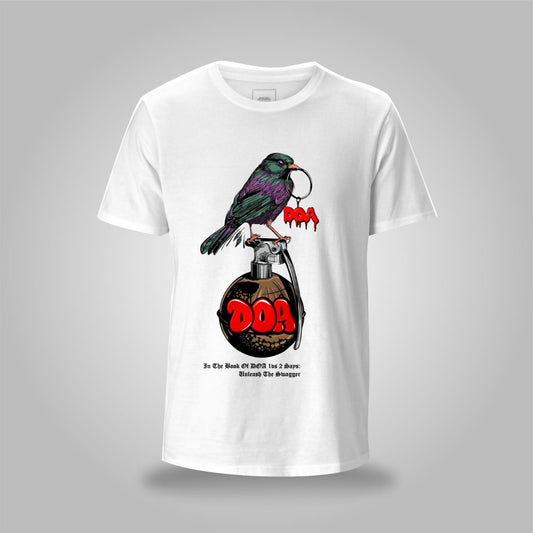 “Unleash the Swagger" Bird & Grenade Graphic Tee – DOA Edition