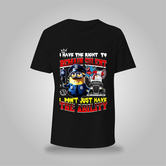 Right to Remain Silent Graphic T-Shirt – DOA Cartoon Collection