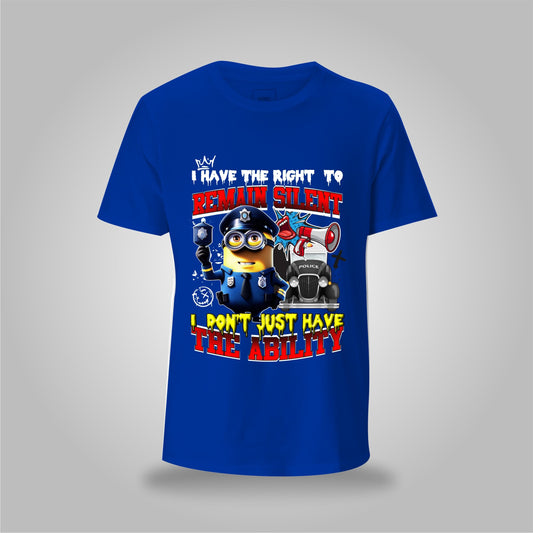 Right to Remain Silent Graphic Tee – DOA Cartoon Edition
