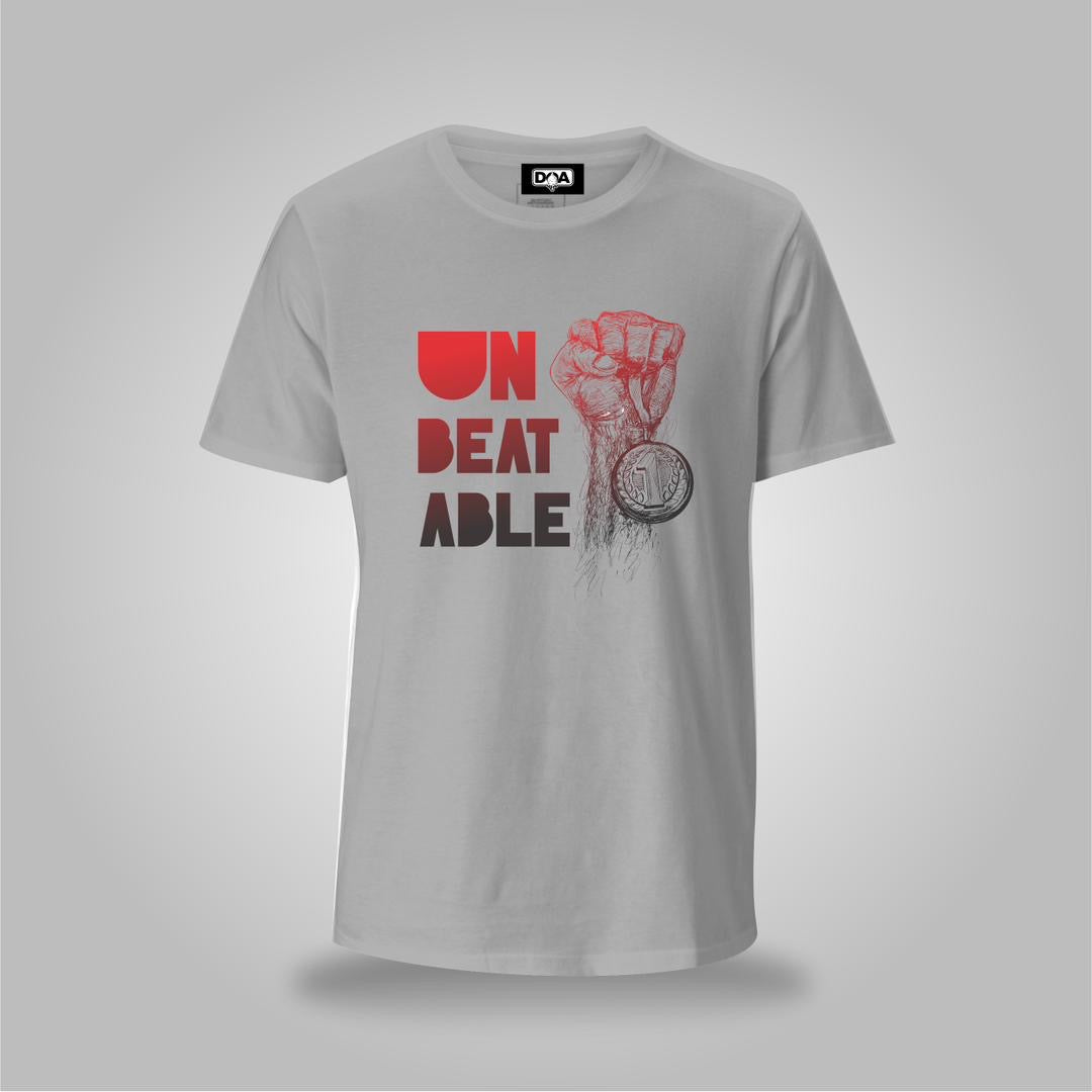 Unbeatable Victory Fist T-Shirt – Motivational Graphic Tee