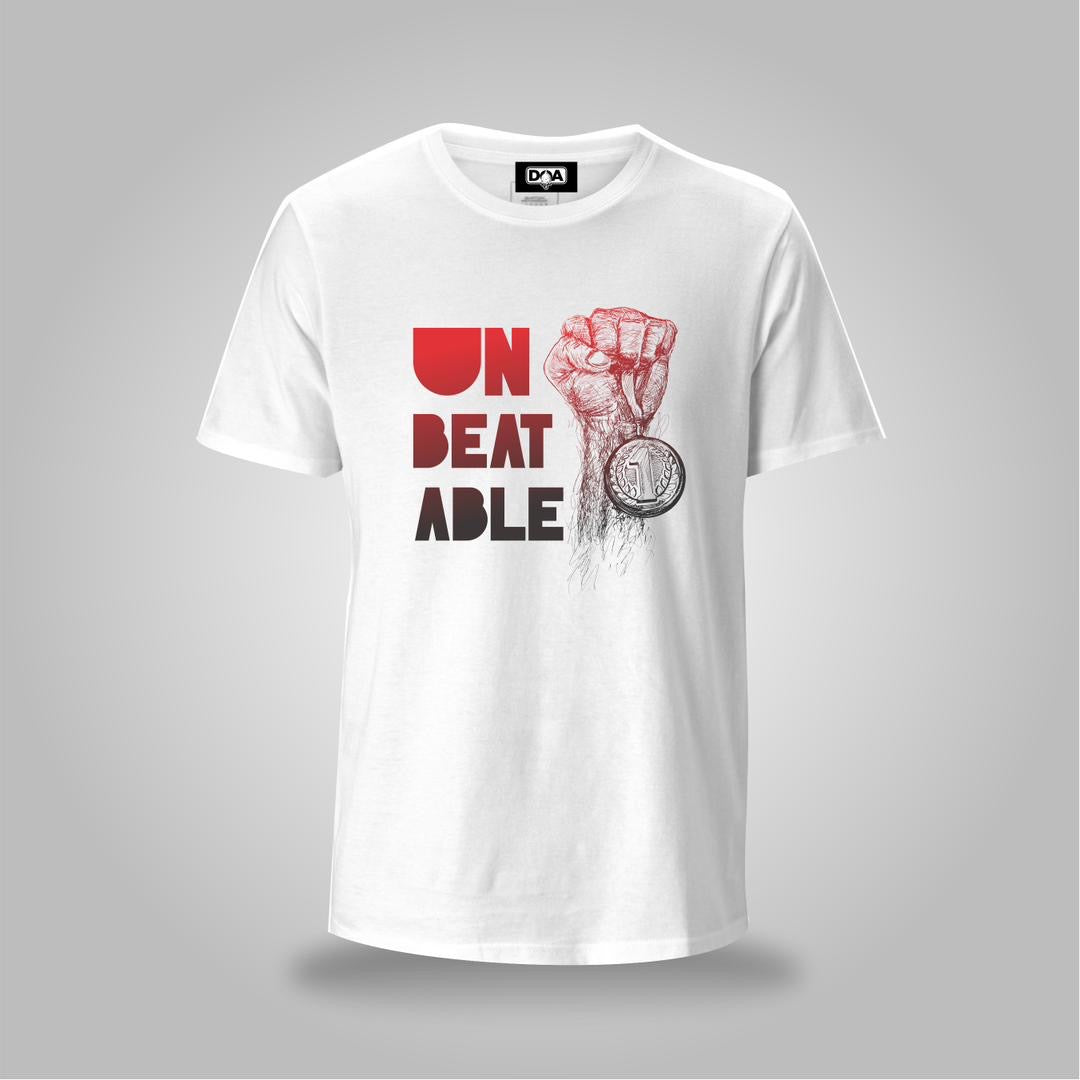 Unbeatable Victory Fist T-Shirt – Motivational Graphic Tee